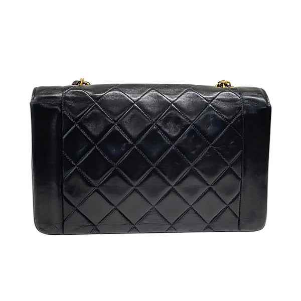 シャネル CHANEL ダイアナ25 A01165 2番台 ブラック ゴールド金具 ラムスキン レディース ショルダーバッグ