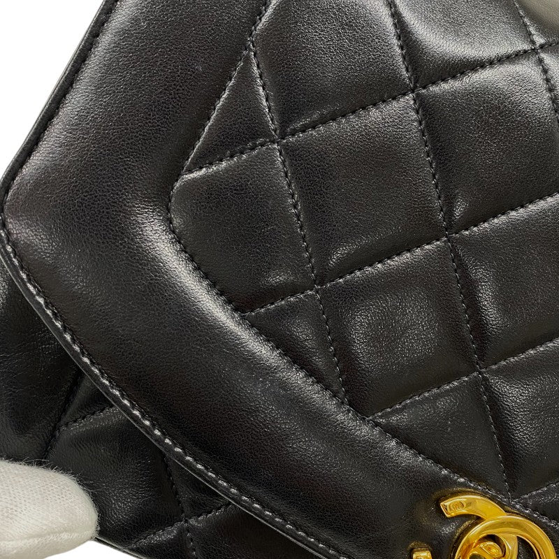 シャネル CHANEL ダイアナ25 A01165 2番台 ブラック ゴールド金具 ラムスキン レディース ショルダーバッグ
