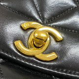 シャネル CHANEL ダイアナ22 A01164 3番台 ブラック ゴールド金具 ラムスキン レディース ショルダーバッグ