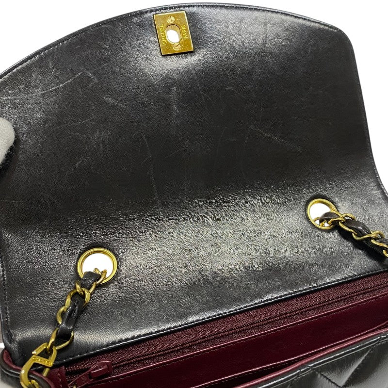 シャネル CHANEL ダイアナ22 A01164 3番台 ブラック ゴールド金具 ラムスキン レディース ショルダーバッグ