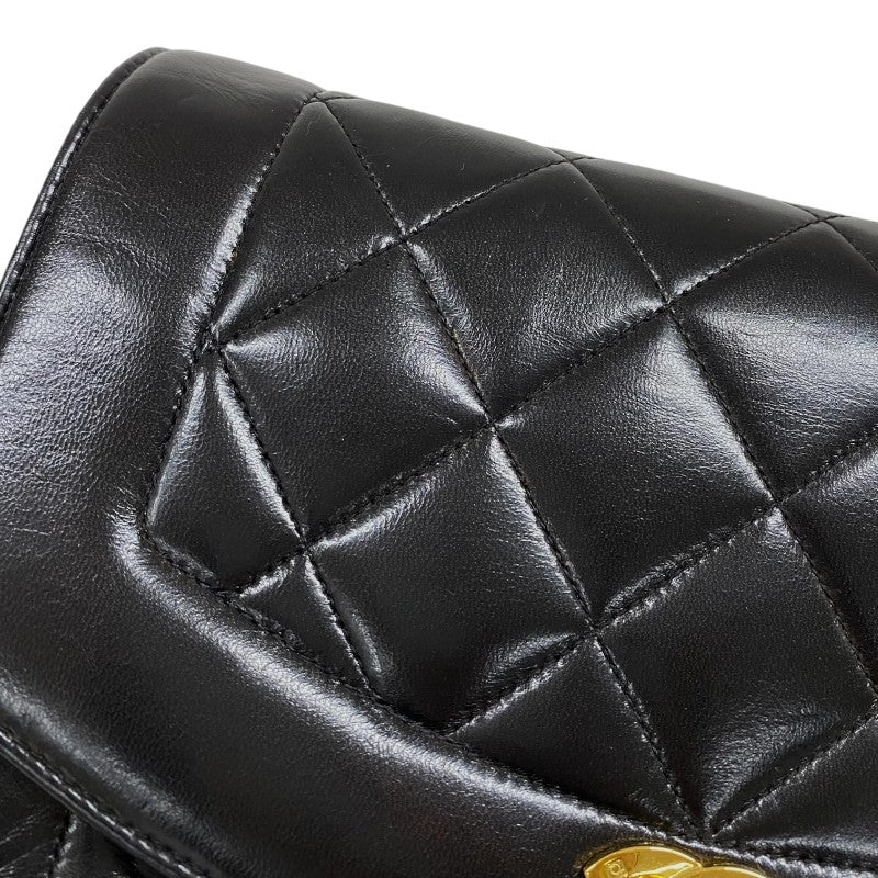 シャネル CHANEL ダイアナ22 A01164 3番台 ブラック ゴールド金具 ラムスキン レディース ショルダーバッグ