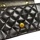 シャネル CHANEL ダイアナ22 A01164 3番台 ブラック ゴールド金具 ラムスキン レディース ショルダーバッグ