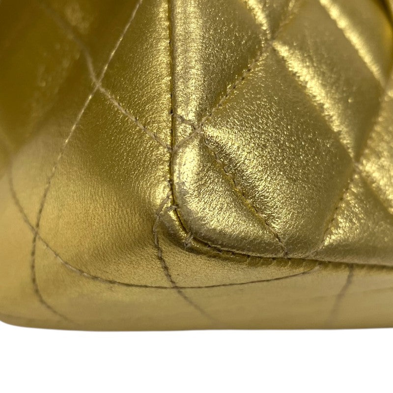 シャネル CHANEL ミニマトラッセ18 A01115 7番台 ゴールド ゴールド金具 ラムスキン レディース ショルダーバッグ