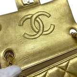 シャネル CHANEL ミニマトラッセ18 A01115 7番台 ゴールド ゴールド金具 ラムスキン レディース ショルダーバッグ