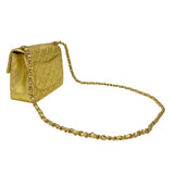 シャネル CHANEL ミニマトラッセ18 A01115 7番台 ゴールド ゴールド金具 ラムスキン レディース ショルダーバッグ