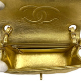 シャネル CHANEL ミニマトラッセ18 A01115 7番台 ゴールド ゴールド金具 ラムスキン レディース ショルダーバッグ