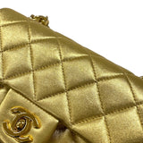 シャネル CHANEL ミニマトラッセ18 A01115 7番台 ゴールド ゴールド金具 ラムスキン レディース ショルダーバッグ