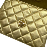 シャネル CHANEL ミニマトラッセ18 A01115 7番台 ゴールド ゴールド金具 ラムスキン レディース ショルダーバッグ