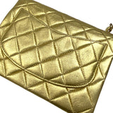 シャネル CHANEL ミニマトラッセ18 A01115 7番台 ゴールド ゴールド金具 ラムスキン レディース ショルダーバッグ
