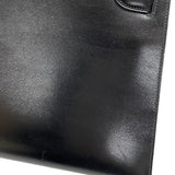 エルメス HERMES ケリー28 外縫い 〇Y刻 ブラック ゴールド金具 ボックスカーフ レディース ハンドバッグ ショルダーバッグ
