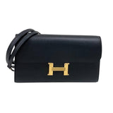 エルメス HERMES コンスタンストゥーゴー W刻 ブラック ゴールド金具 エプソン レディース ショルダーバッグ クラッチバッグ