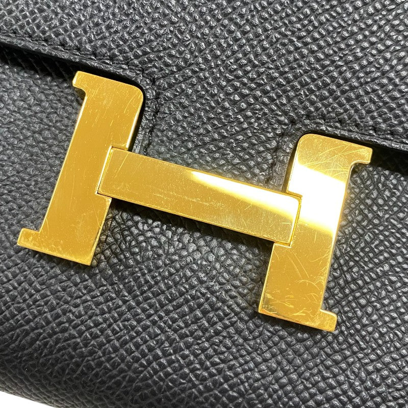 エルメス HERMES コンスタンストゥーゴー W刻 ブラック ゴールド金具 エプソン レディース ショルダーバッグ クラッチバッグ