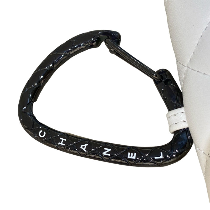 シャネル CHANEL ジュエルフック カードケース AP2397 ホワイト/BK金具 ラムスキン レディース カードケース