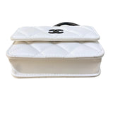 シャネル CHANEL ジュエルフック カードケース AP2397 ホワイト/BK金具 ラムスキン レディース カードケース