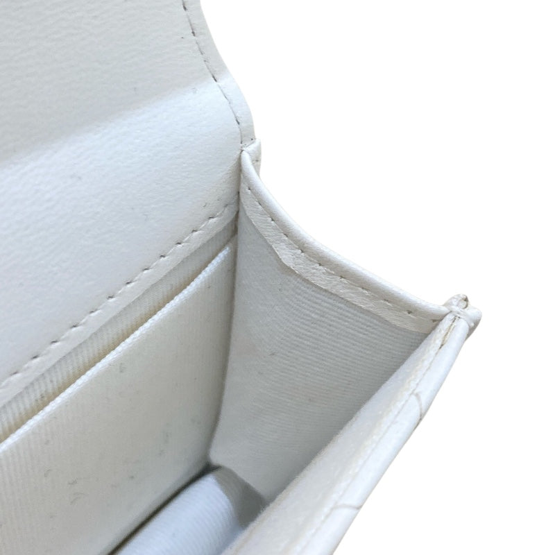 シャネル CHANEL ジュエルフック カードケース AP2397 ホワイト/BK金具 ラムスキン レディース カードケース