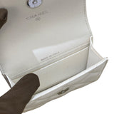 シャネル CHANEL ジュエルフック カードケース AP2397 ホワイト/BK金具 ラムスキン レディース カードケース