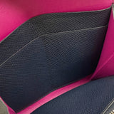 エルメス HERMES コンスタンスウォレット C刻 ブルーインディゴ×トスカ シルバー金具 エプソン レディース 二つ折り財布