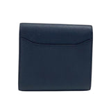 エルメス HERMES コンスタンスウォレット C刻 ブルーインディゴ×トスカ シルバー金具 エプソン レディース 二つ折り財布