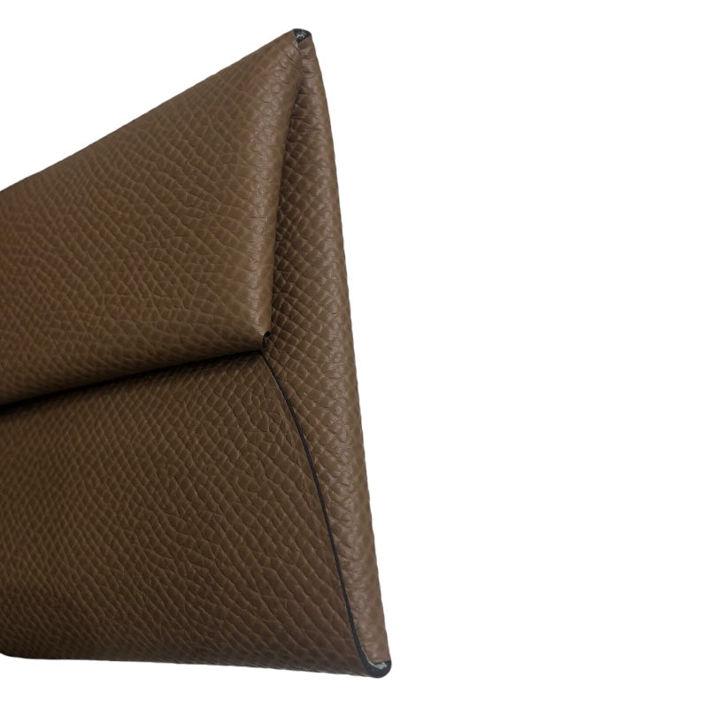 エルメス HERMES バスティアヴェルソ W刻印 ブロンズドル・ヴェールフィズ エプソン ユニセックス コインケース