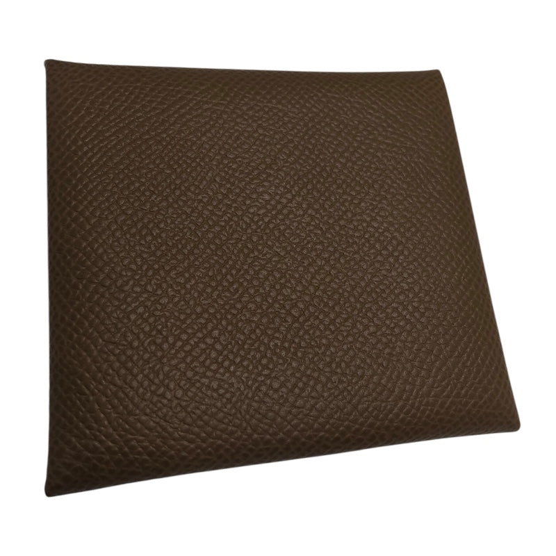 エルメス HERMES バスティアヴェルソ W刻印 ブロンズドル・ヴェールフィズ エプソン ユニセックス コインケース