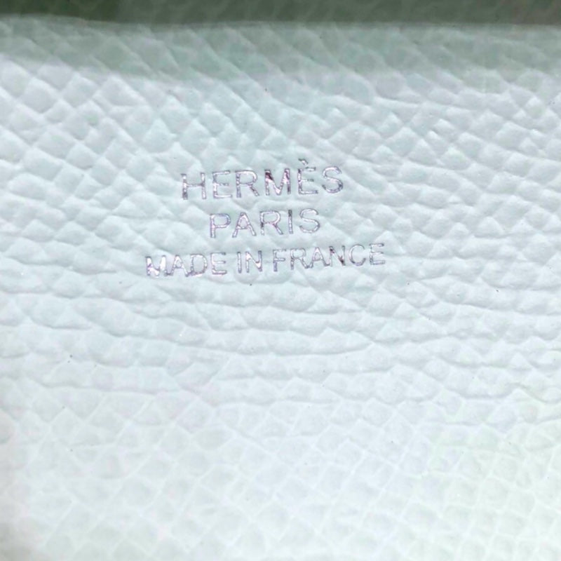 エルメス HERMES バスティアヴェルソ W刻印 ブロンズドル・ヴェールフィズ エプソン ユニセックス コインケース