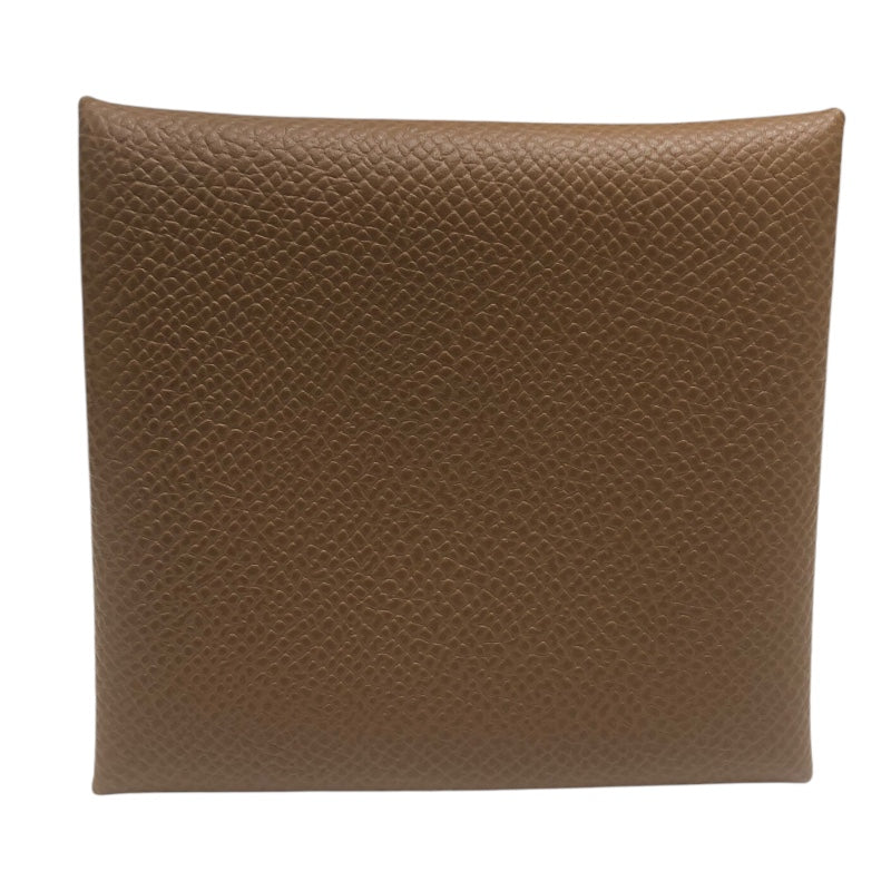 エルメス HERMES バスティアヴェルソ W刻印 ブロンズドル・ヴェールフィズ エプソン ユニセックス コインケース