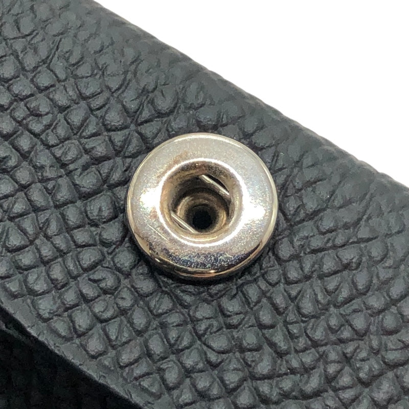 エルメス HERMES バスティア B刻 ブラック×SV金具 エプソン レディース コインケース