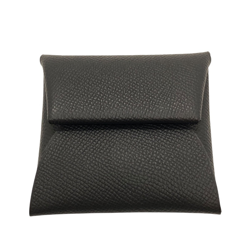 エルメス HERMES バスティア B刻 ブラック×SV金具 エプソン レディース コインケース