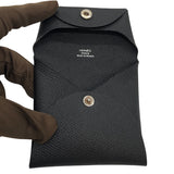 エルメス HERMES バスティア B刻 ブラック×SV金具 エプソン レディース コインケース