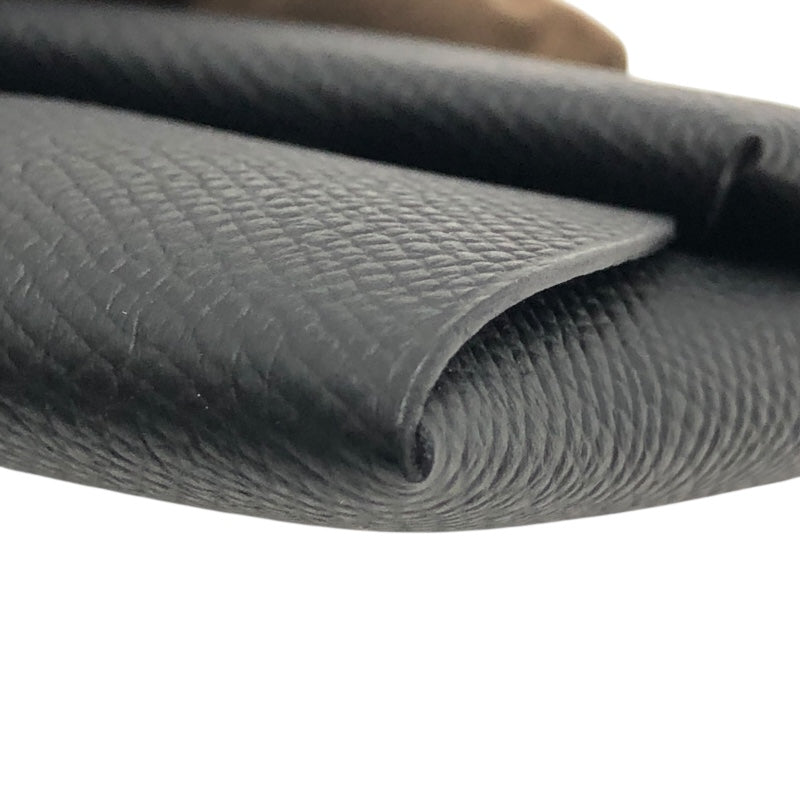 エルメス HERMES バスティア B刻 ブラック×SV金具 エプソン レディース コインケース