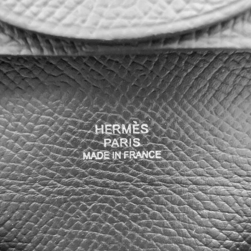 エルメス HERMES バスティア B刻印 (2023年製) ブラック エプソン ユニセックス コインケース