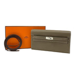 エルメス HERMES ケリートゥーゴー W刻 エトゥープ シルバー金具 エバーカラー レディース ショルダーバッグ クラッチバッグ