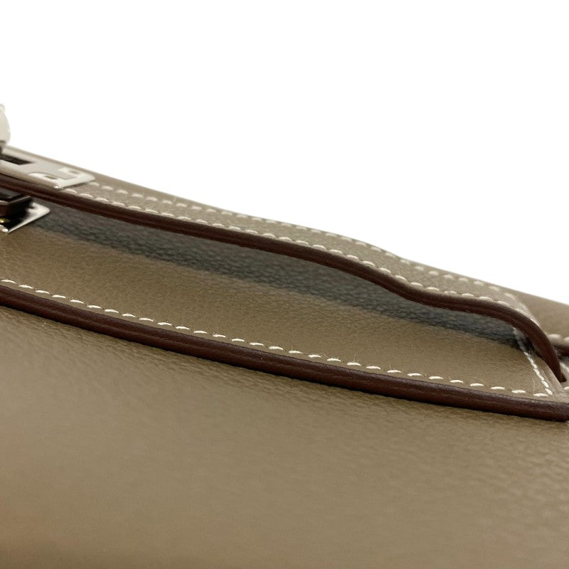 エルメス HERMES ケリートゥーゴー W刻 エトゥープ シルバー金具 エバーカラー レディース ショルダーバッグ クラッチバッグ