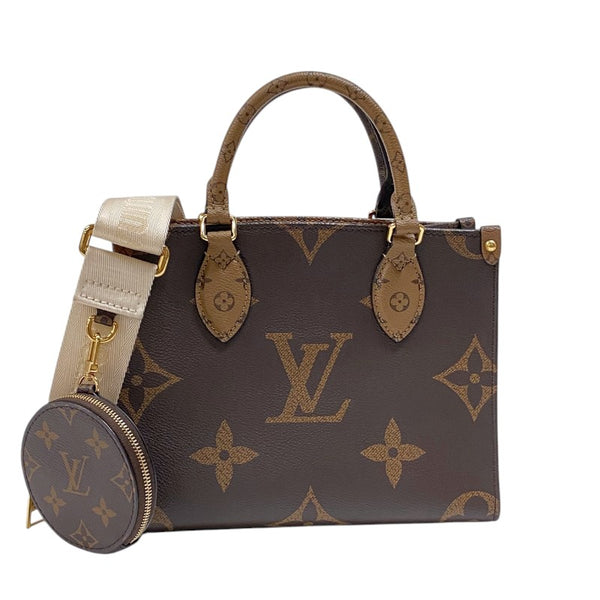 ルイ・ヴィトン LOUIS VUITTON オンザゴーPM M46373 モノグラムリバース レディース ハンドバッグ ショルダーバッグ