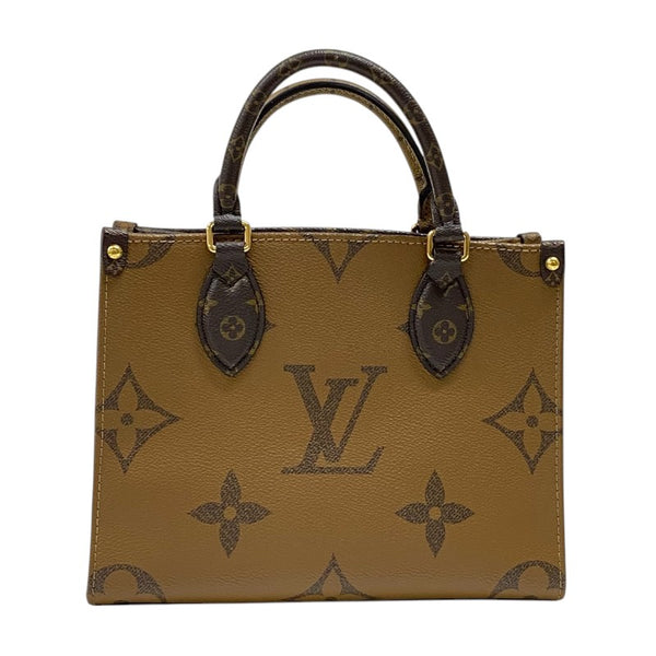 ルイ・ヴィトン LOUIS VUITTON オンザゴーPM M46373 モノグラムリバース レディース ハンドバッグ ショルダーバッグ