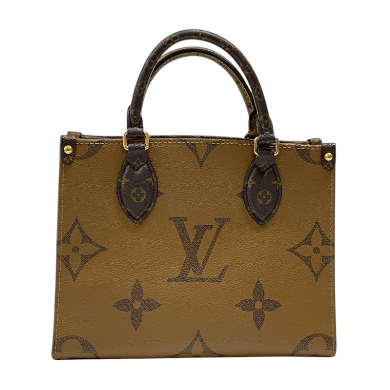 ルイ・ヴィトン LOUIS VUITTON オンザゴーPM M46373 モノグラムリバース レディース ハンドバッグ ショルダーバッグ