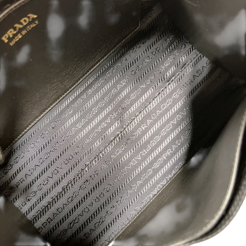 プラダ PRADA エスプラナードハンドバッグ 1BA045 ブラック　ゴールド金具 サフィアーノ・カーフ レディース ハンドバッグ