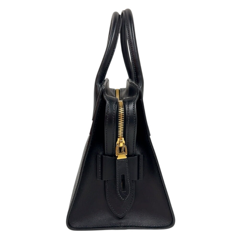 プラダ PRADA エスプラナードハンドバッグ 1BA045 ブラック　ゴールド金具 サフィアーノ・カーフ レディース ハンドバッグ