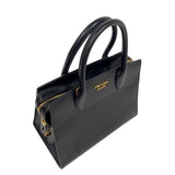 プラダ PRADA エスプラナードハンドバッグ 1BA045 ブラック　ゴールド金具 サフィアーノ・カーフ レディース ハンドバッグ