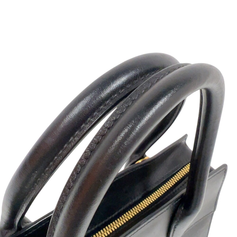 プラダ PRADA エスプラナードハンドバッグ 1BA045 ブラック　ゴールド金具 サフィアーノ・カーフ レディース ハンドバッグ