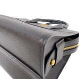 プラダ PRADA エスプラナードハンドバッグ 1BA045 ブラック　ゴールド金具 サフィアーノ・カーフ レディース ハンドバッグ