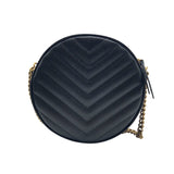 サンローラン SAINT LAURENT ヴィニル ショルダーバッグ 610436 ブラック グレインレザー レディース ショルダーバッグ