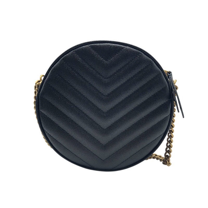 サンローラン SAINT LAURENT ヴィニル ショルダーバッグ 610436 ブラック グレインレザー レディース ショルダーバッグ