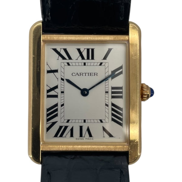 カルティエ Cartier タンクソロ LM W5200004 シルバー YG/SS クオーツ メンズ 腕時計