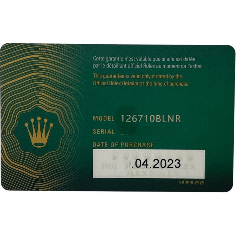 ロレックス ROLEX GMTマスター2 126710BLNR ブラック SS 自動巻き メンズ 腕時計