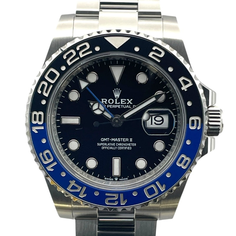 ロレックス ROLEX GMTマスター2 126710BLNR ブラック SS 自動巻き メンズ 腕時計