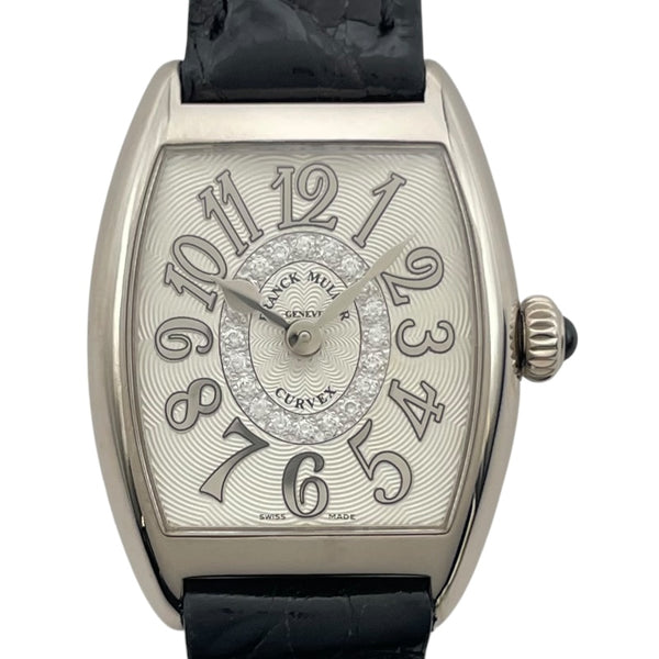 フランク・ミュラー FRANCK MULLER トノウカーベックス インターミディエ レリーフ 2252QZRELCD1R シルバー K18WG レディース 腕時計