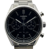 タグ・ホイヤー TAG HEUER カレラ キャリバー ホイヤー02 クロノグラフ CBN2010.BA0642 ブラック SS 自動巻き メンズ 腕時計