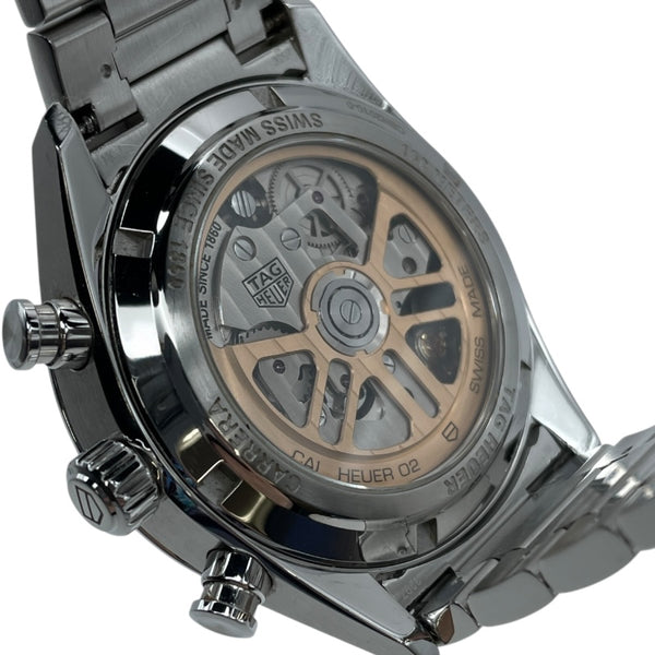 タグ・ホイヤー TAG HEUER カレラ キャリバー ホイヤー02 クロノグラフ CBN2010.BA0642 ブラック SS 自動巻き メンズ 腕時計