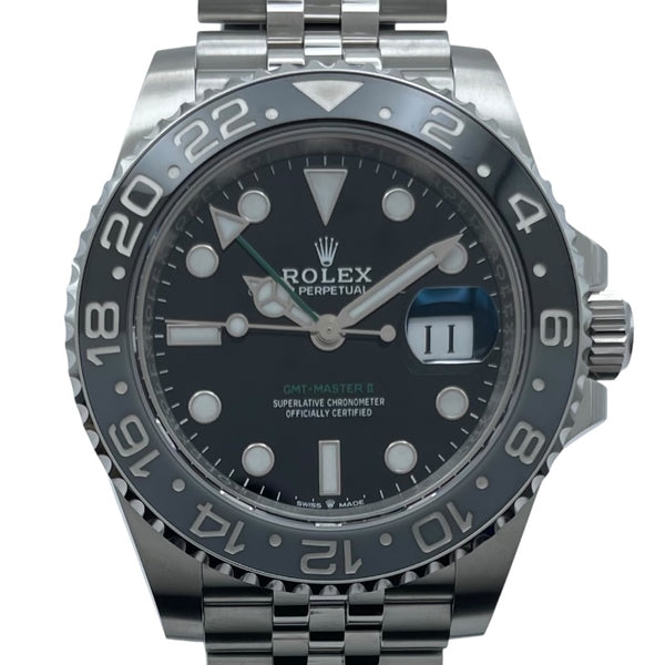 ロレックス ROLEX GMTマスター２ 126710GRNR ブラック SS メンズ 腕時計